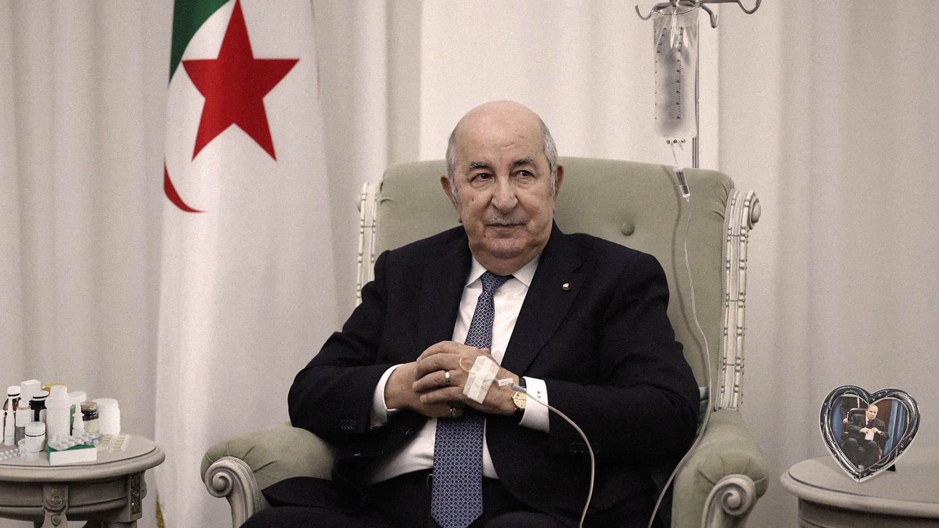 صورة تبون يؤكد أن حاجته إلى كرسي الرئاسة تزداد مع التقدم بالعمر