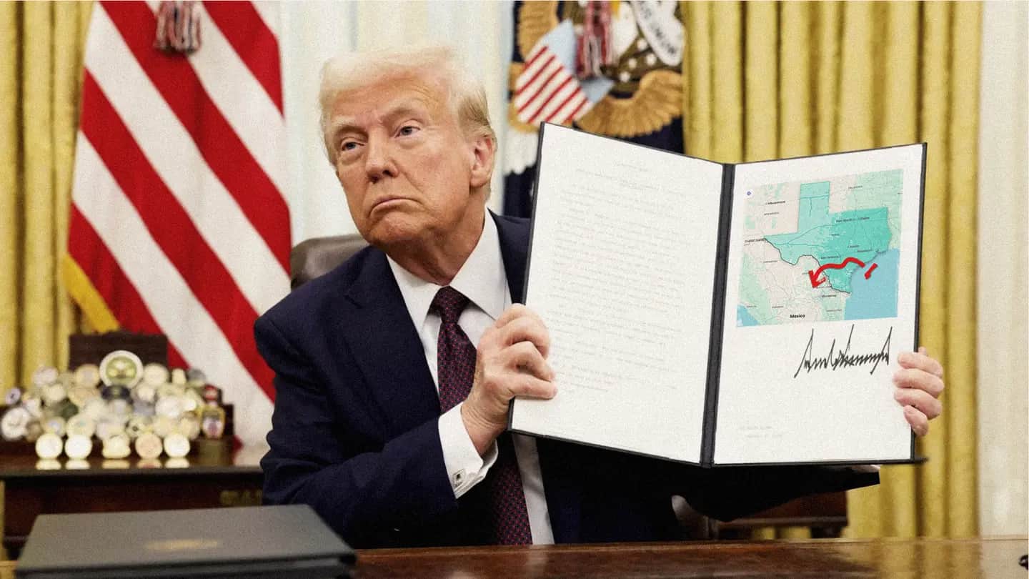 Trump Annexes Gaza to Texas to Deport Palestinians to Mexico image