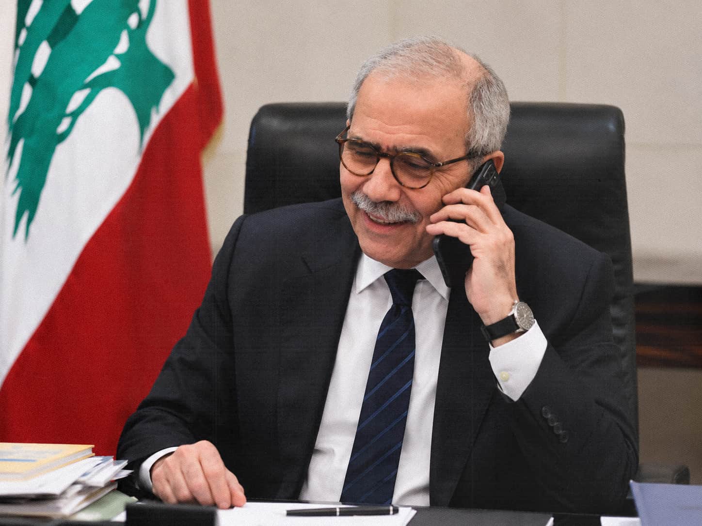  صورة نواف سلام يستفسر من الجانب الإسرائيلي كيف كان رضاه عن سيادة لبنان بالأمس