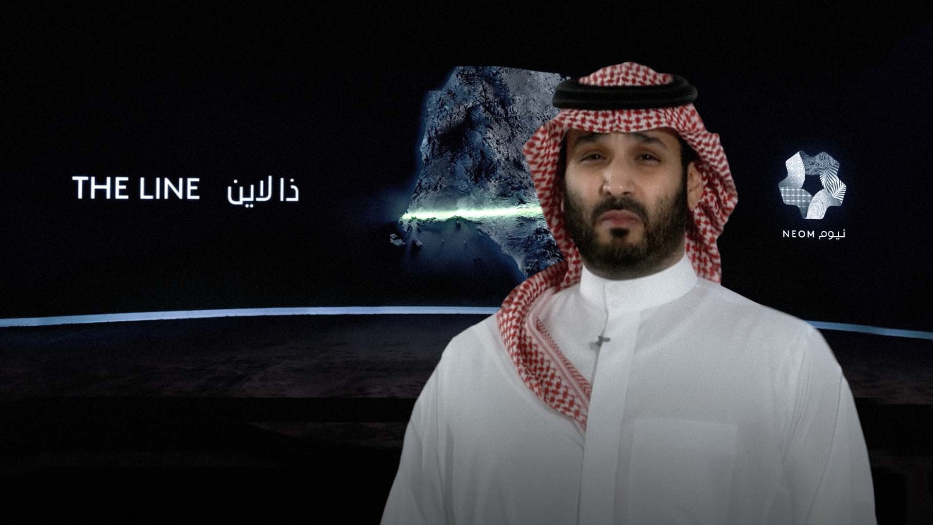 صورة ابن سلمان ينفق ٥٠٠ مليار دولار لينحت بعصة للعالم طولها ١٧٠ كيلومتراً في الصحراء