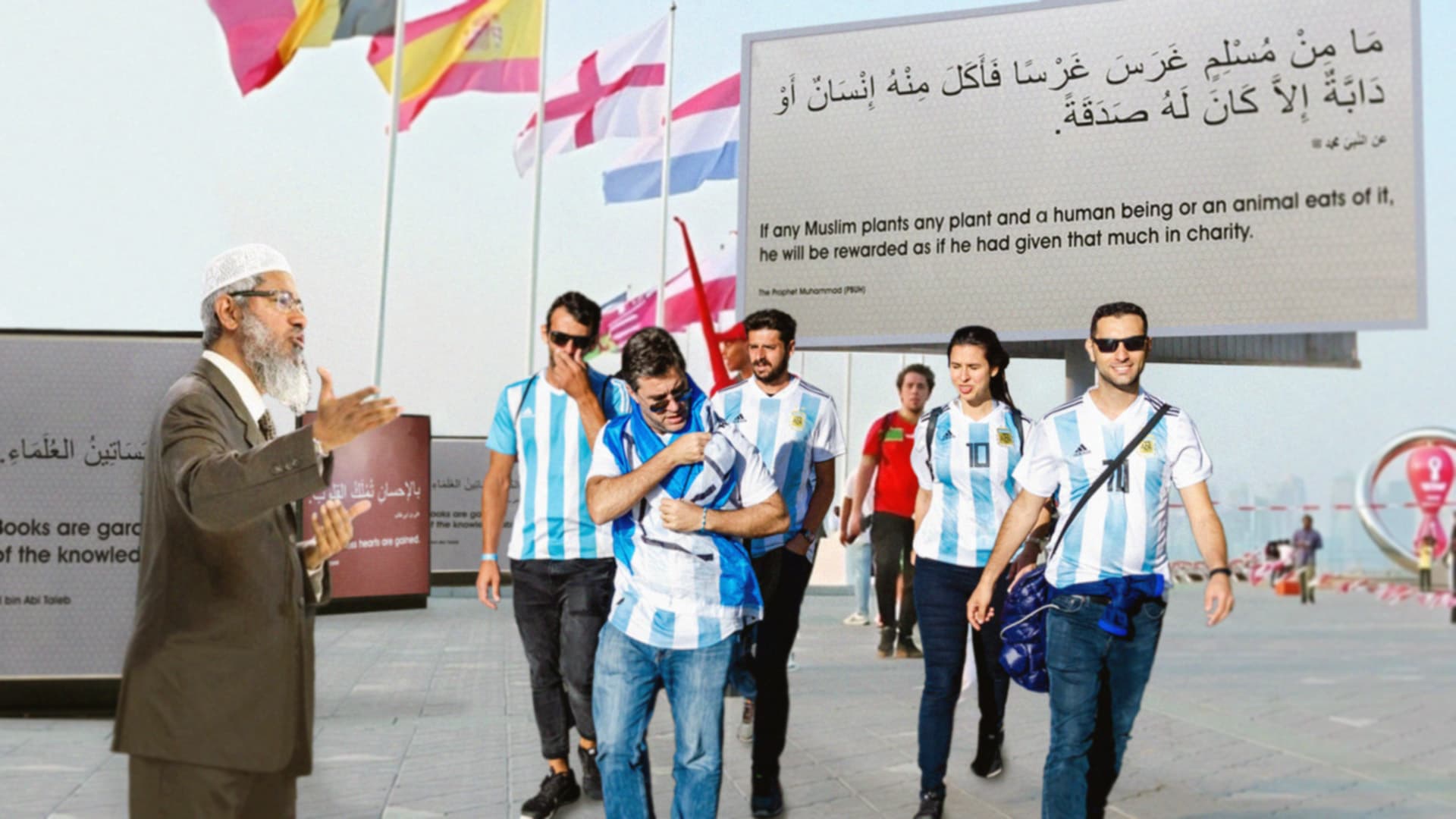 صورة دليلك للتمييز بين كأس العالم وموسم الحج