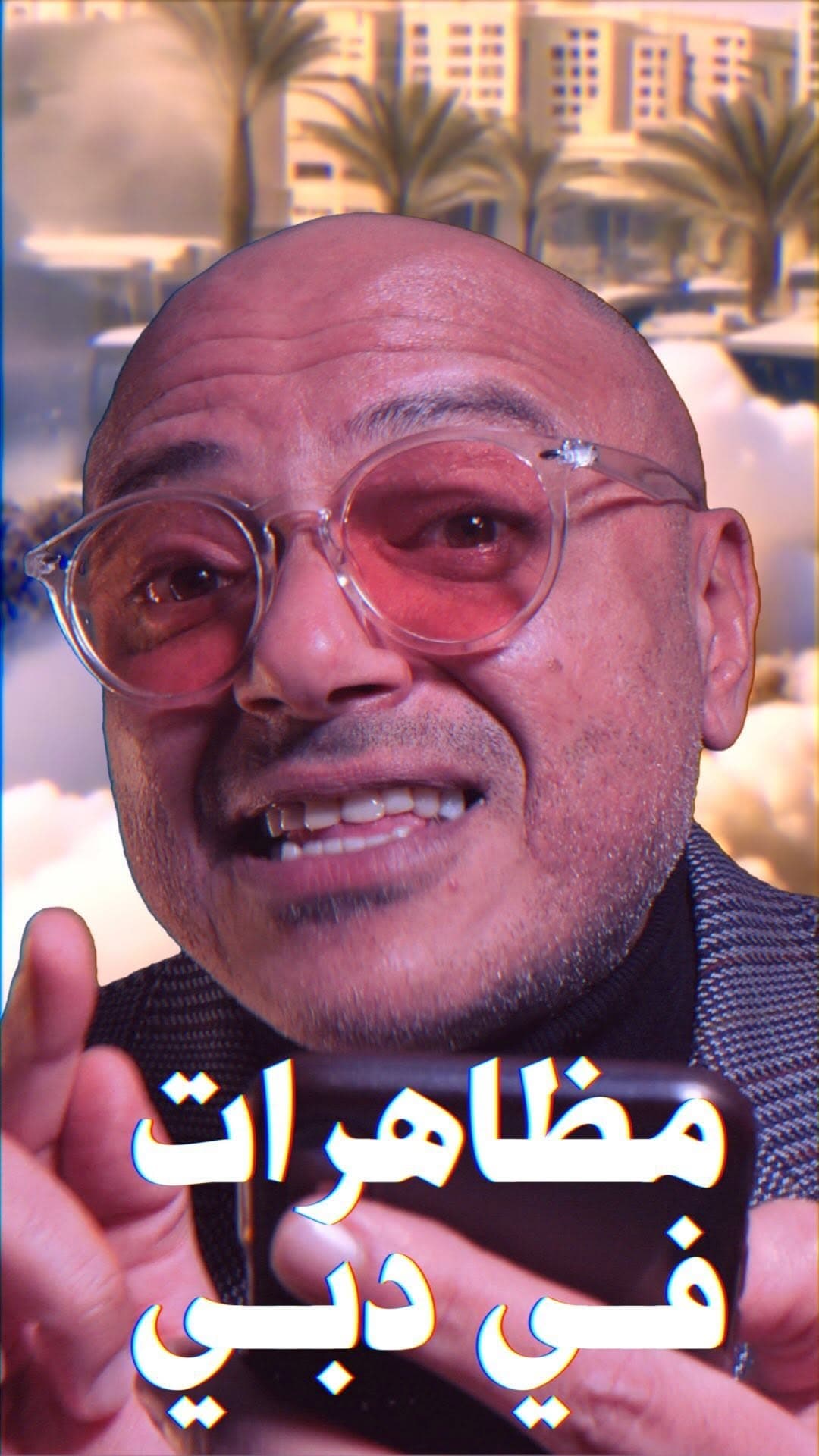 صورة مظاهرة للهنود في دبي