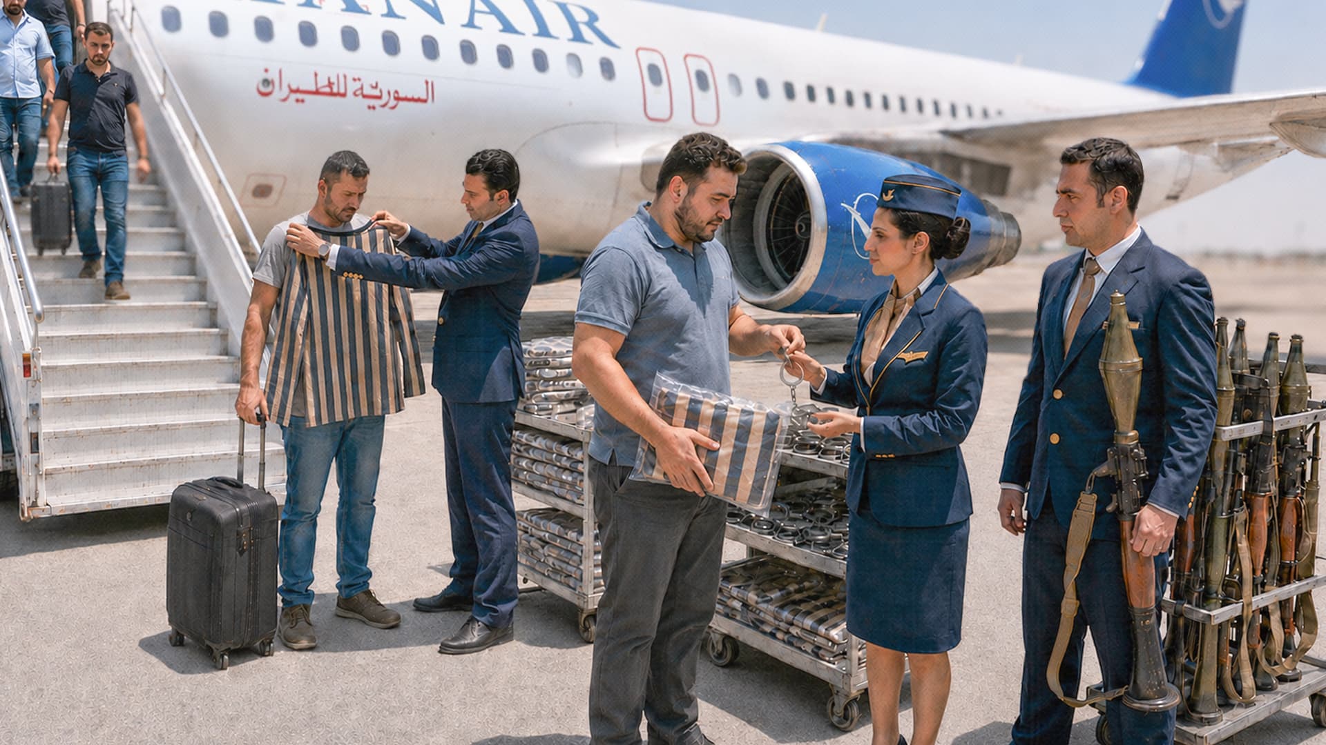 صورة الخطوط الجوية السورية تقدم خصماً ٥٠٪ للعائدين من أوروبا شرط الظهور على التلفزيون باللباس المخطط