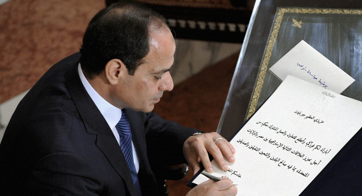صورة السيسي يرسل برقية تهنئة لبايدن بمناسبة فوزه وبرقية مواساة لترامب من باب الاحتياط