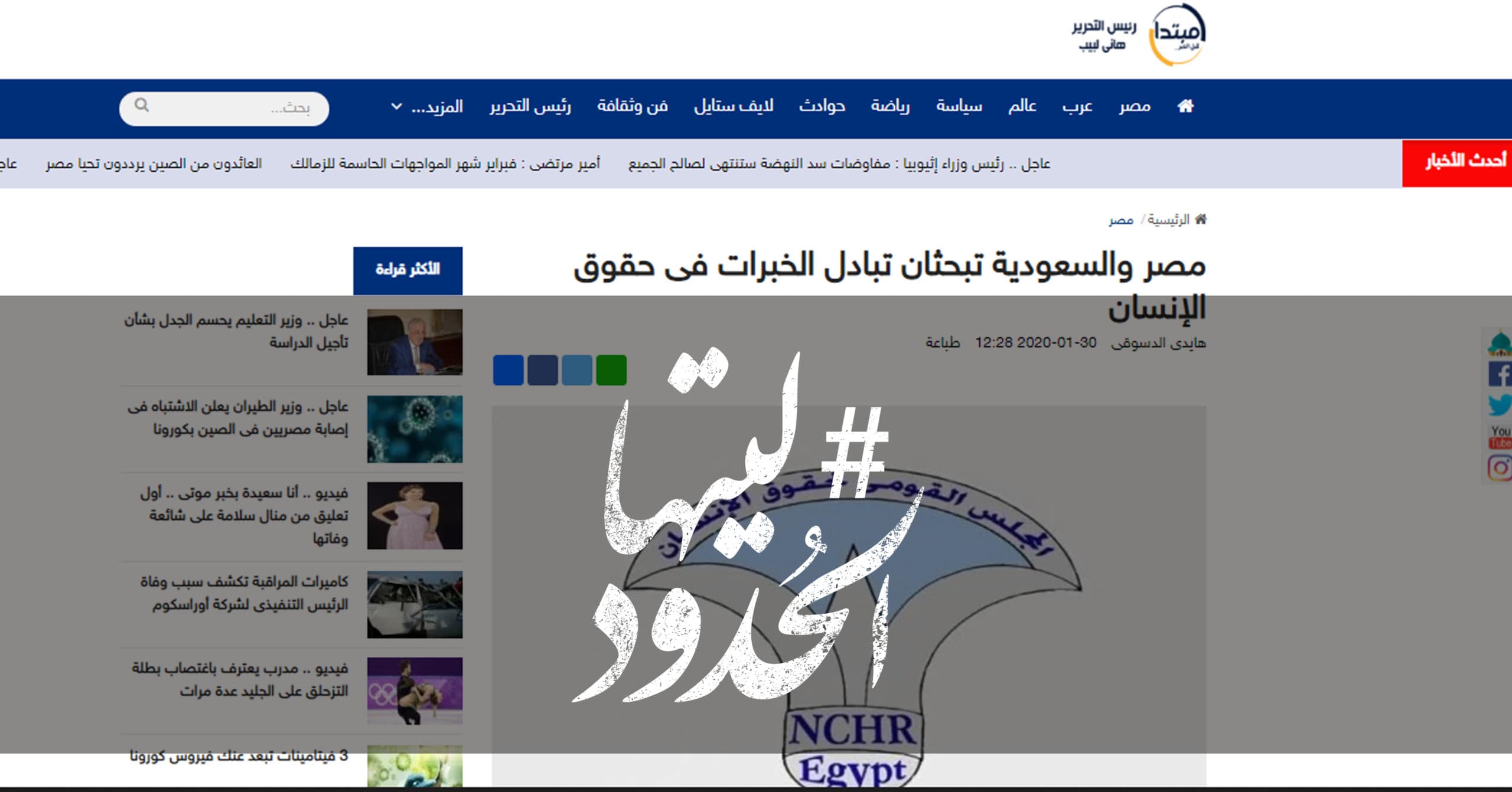 صورة مصر والسعودية تبحثان تبادل الخبرات فى حقوق الإنسان