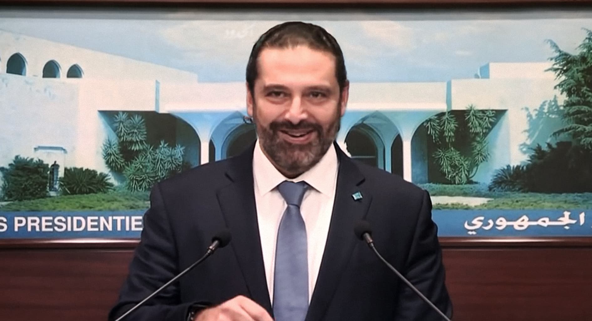 صورة الحريري يعدُ المتظاهرين بتحويل لبنان إلى دولة مانحة قبل نهاية العام