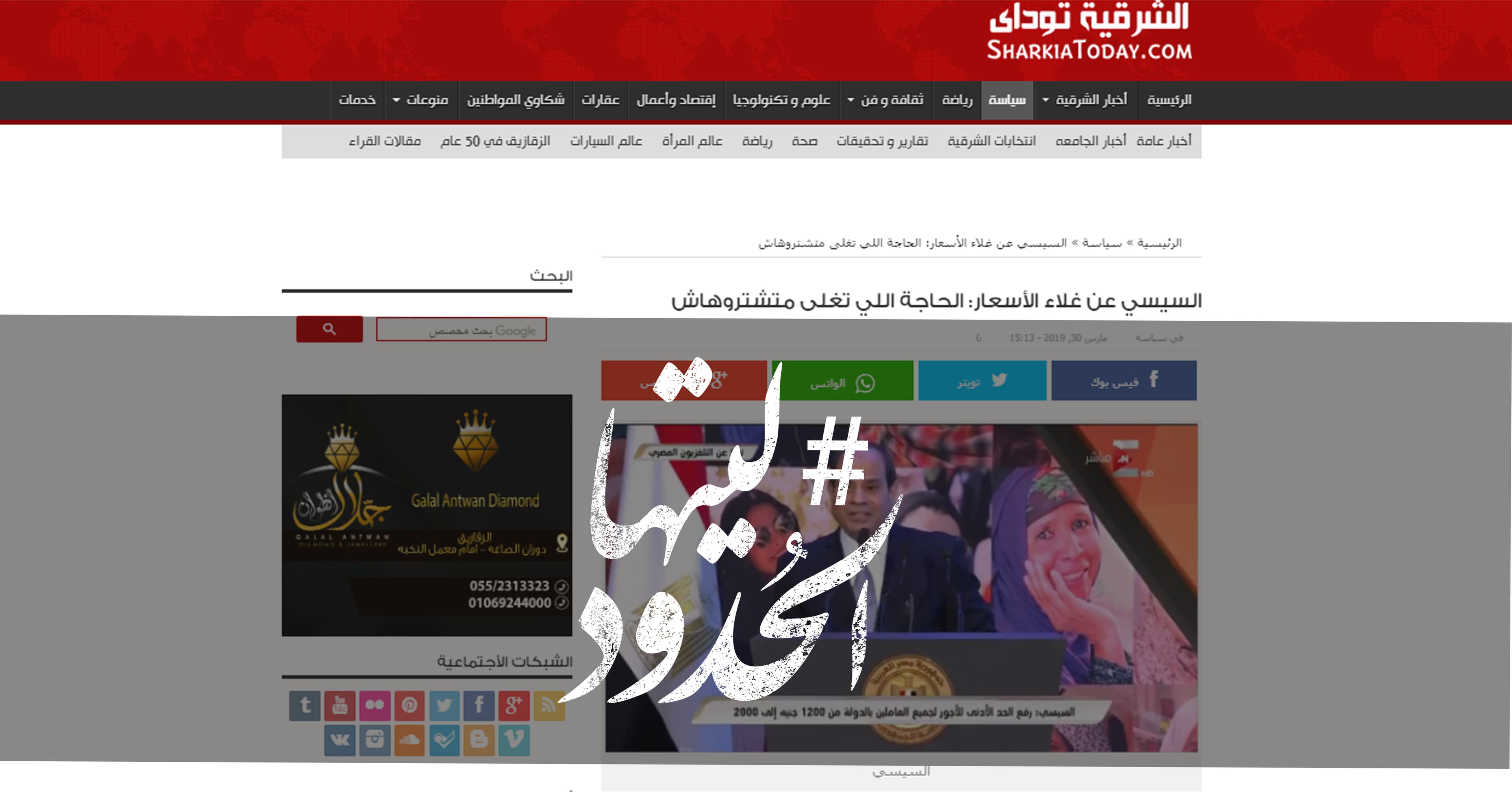 صورة السيسي عن غلاء الأسعار: الحاجة اللي تغلى متشتروهاش