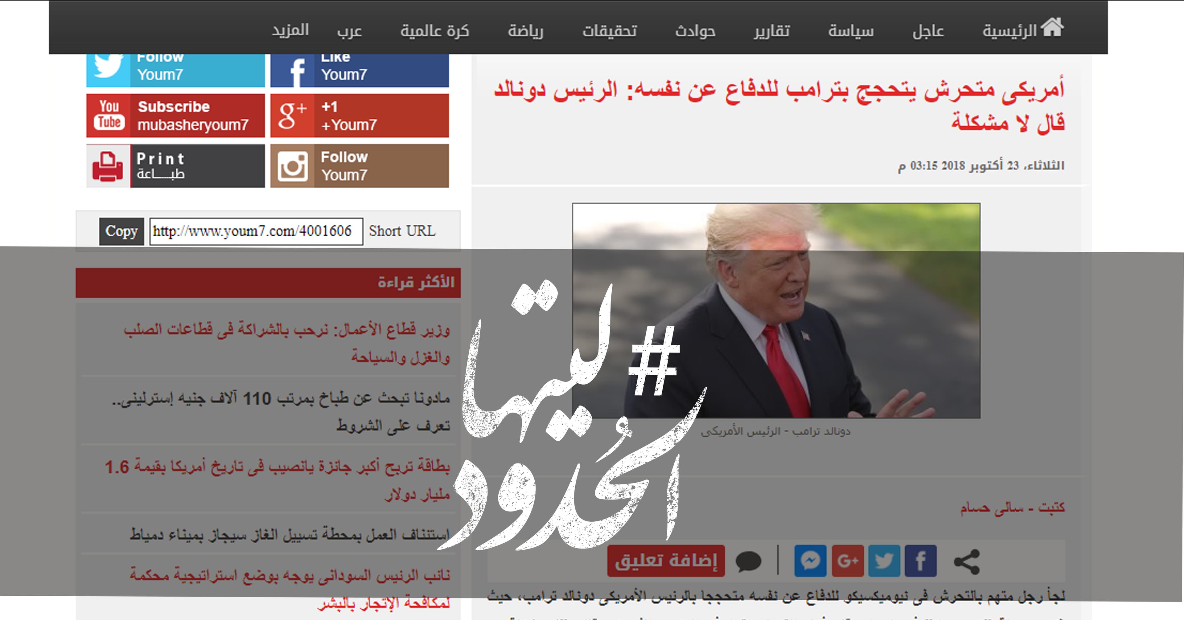 صورة أمريكى متحرش يتحجج بترامب للدفاع عن نفسه: الرئيس دونالد قال لا مشكلة