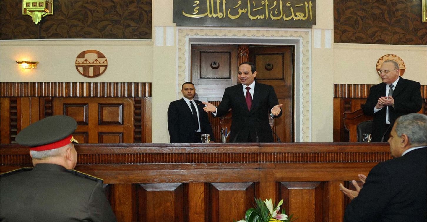 صورة القضاء المصري يأمر باستكمال مجزرة رابعة