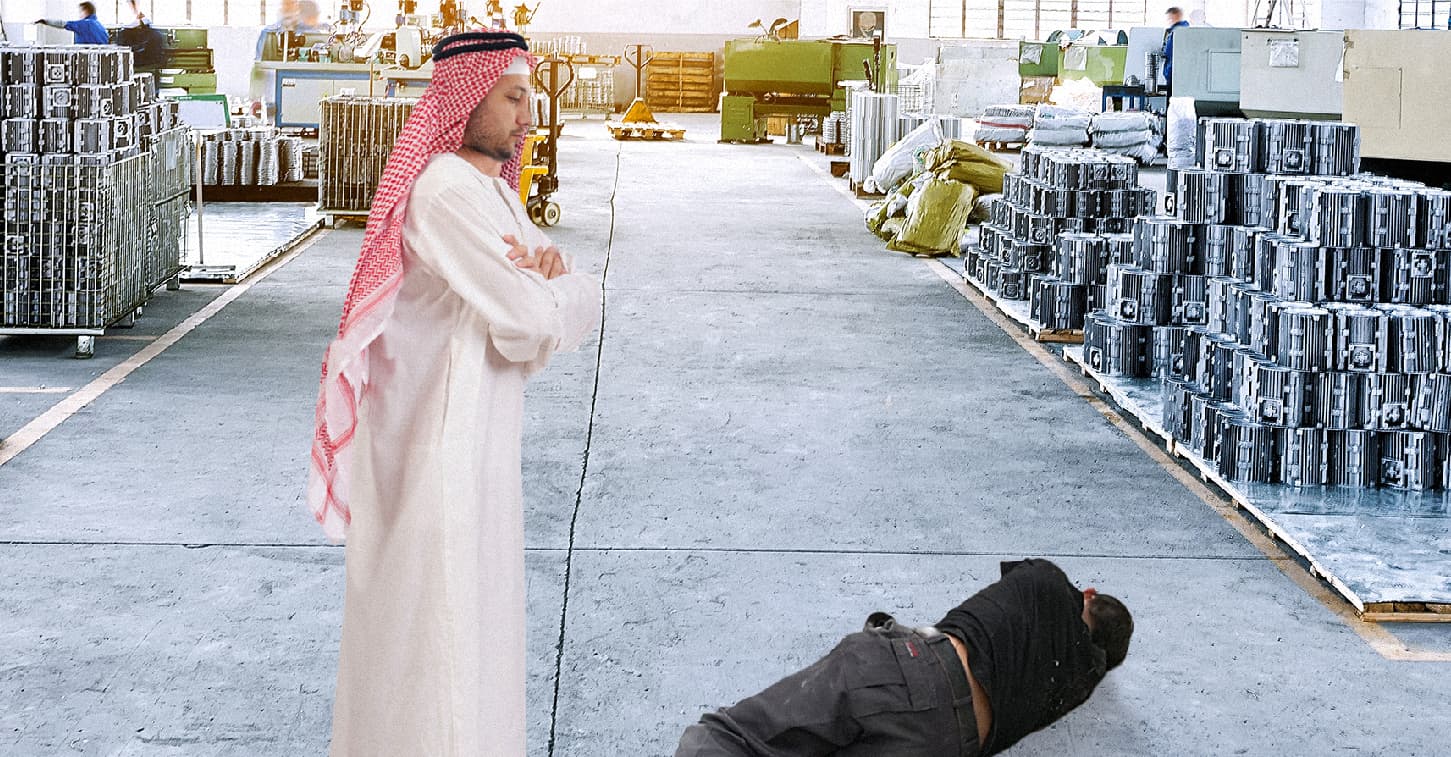 صورة كفيل يُحاكم عاملاً وافداً لوفاته أثناء العمل قبل إتمامه مدة العقد