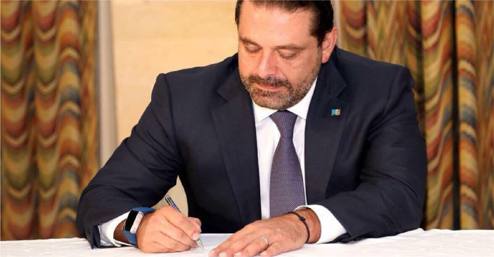 صورة مصادر تؤكد أنَّ الحريري كتب استقالته بنفسه تأكيداً على استقلاليته