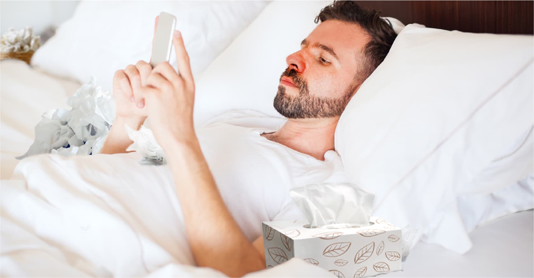 صورة مواطن كاد ينسى الكتابة عن إصابته بالرشح على فيسبوك رغم الاقتراب من تفاقمه إلى إنفلونزا