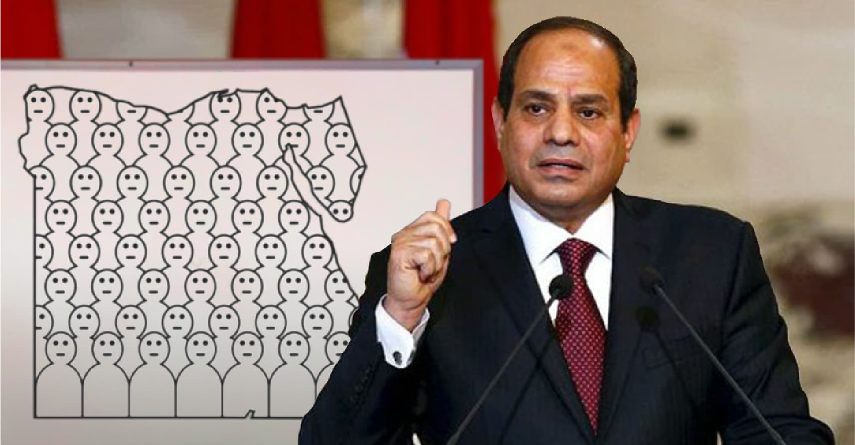 صورة السيسي يعرض على البنك الدولي سداد الديون ببضعة ملايين من المواطنين الزائدين عن الحاجة