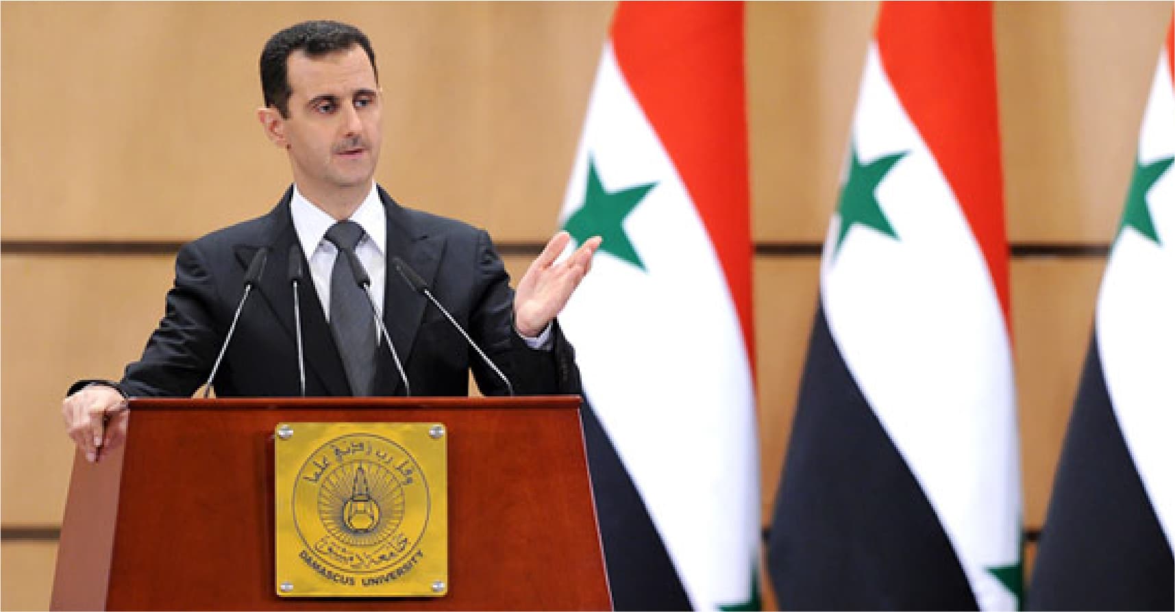 صورة رداً على القصف الاسرائيلي: النظام السوري يؤكد أنَّه انطلاقا من مواقفه العروبية الثابتة وحقّ الدفاع عن القوى الثورية المقاومة للحفاظ على مصالحها الحيوية في مواجهة قوى البغي والعدوان و … و … إلخ