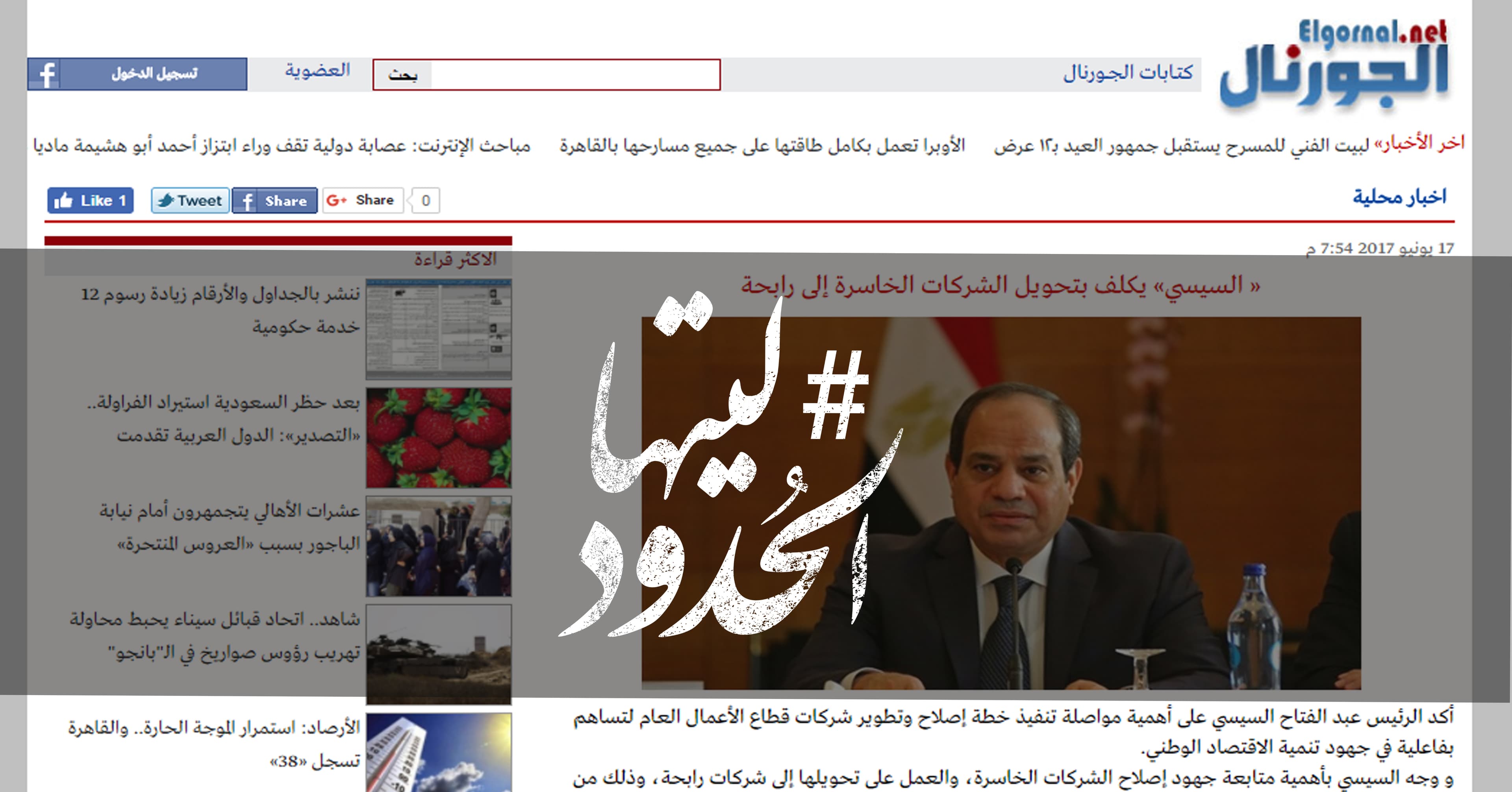 صورة السيسي يكلف بتحويل الشركات الخاسرة إلى رابحة