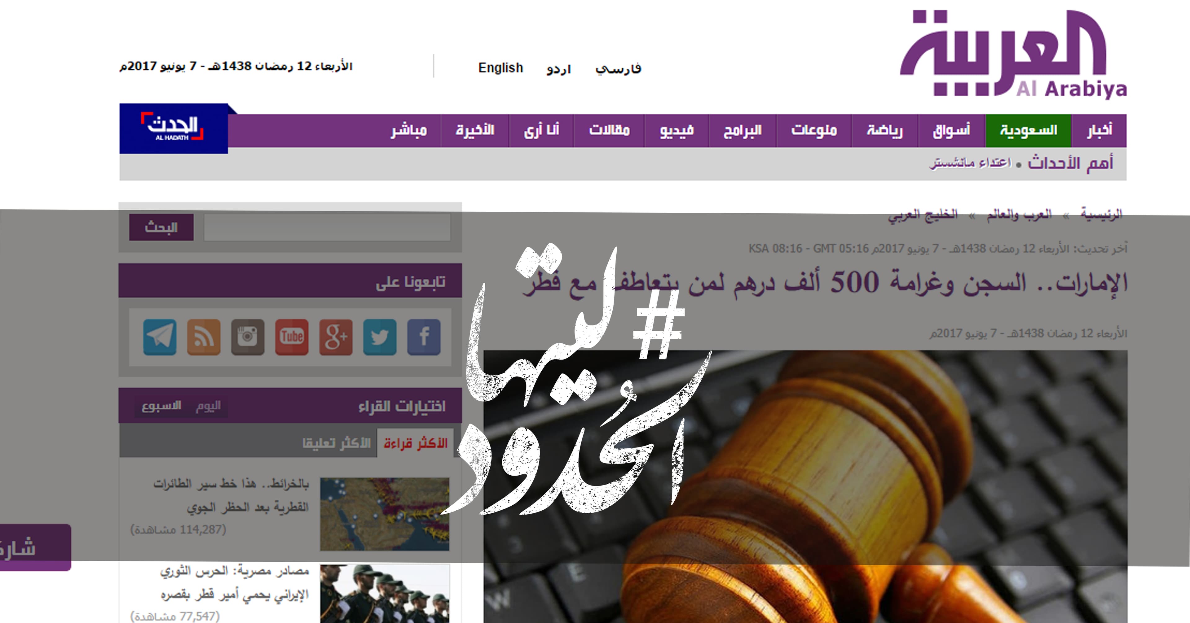 صورة الإمارات.. السجن وغرامة 500 ألف درهم لمن يتعاطف مع قطر
