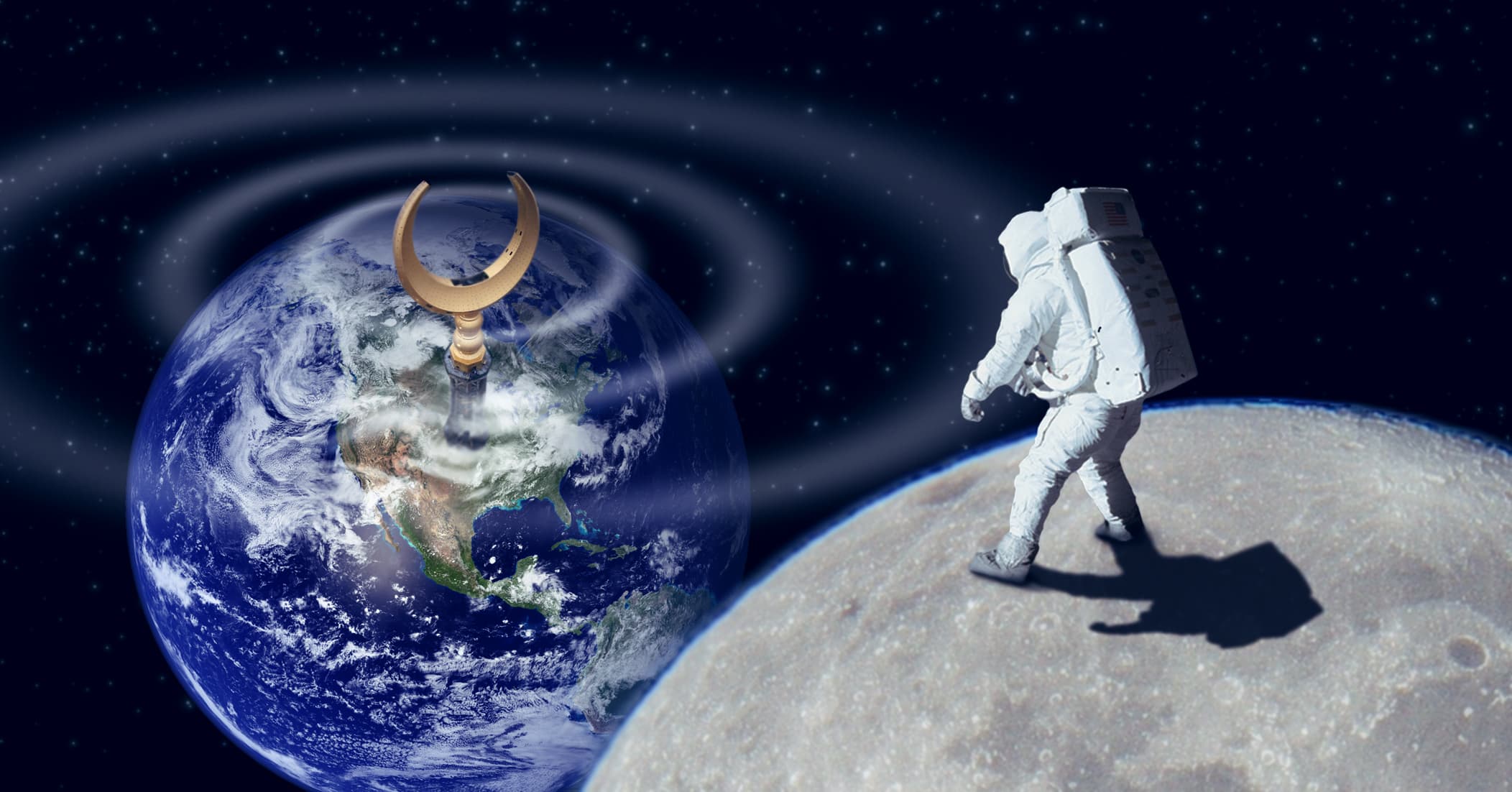 صورة قياس الصوت الصادر من مسجد يثبت أن آرمسترونغ سمِع صوت الأذان على سطح القمر بالفعل