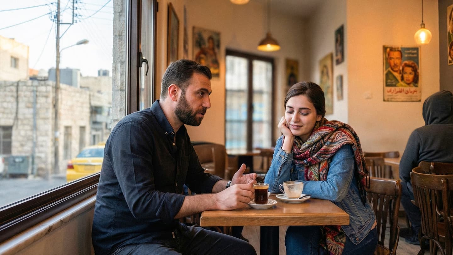 صورة شاب يقضي أول ساعتين من موعده الغرامي في الحديث عن شخصيته الغامضة للغاية