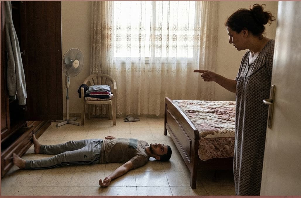 صورة شاب يلجأ لكسر عاموده الفقري لإقناع أمه بالتوقف عن مطالبته بالنهوض من الفراش