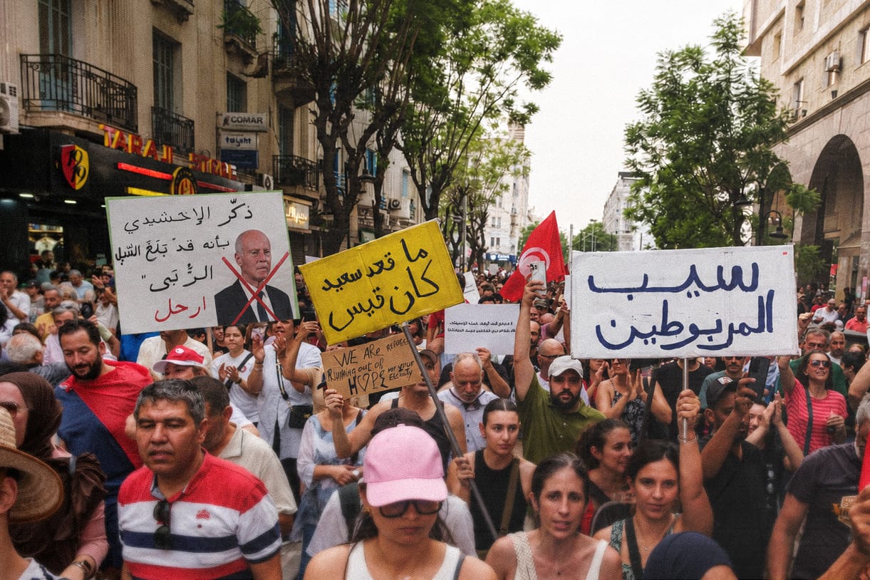  صورة سعيّد يمنح التونسيين فرصة الهرم من أجل لحظة تاريخية جديدة