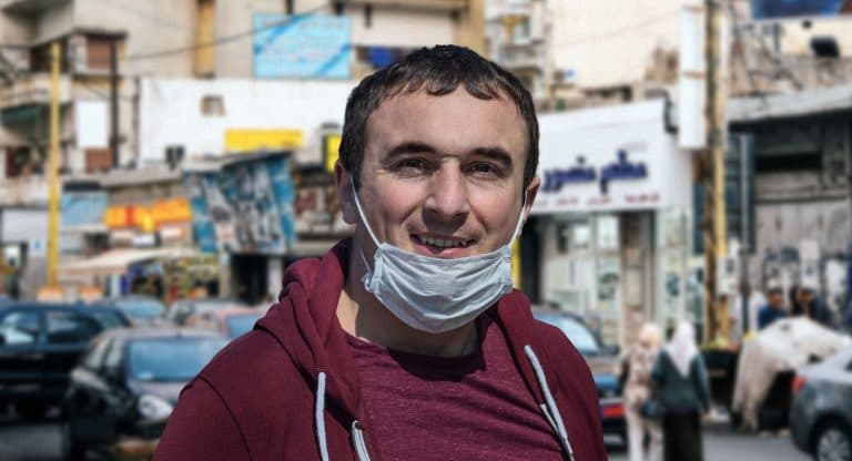 Man’s chin well-protected from coronavirus image