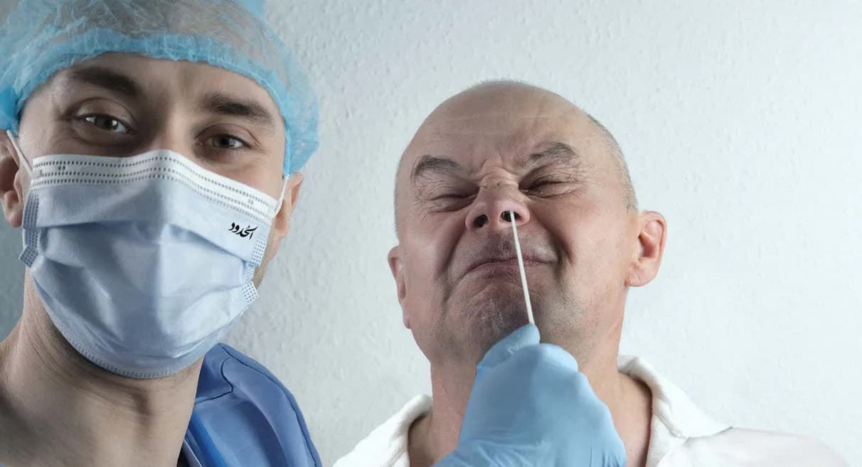 Nurse increases Covid-19 test accuracy by taking swabs directly from the brain image