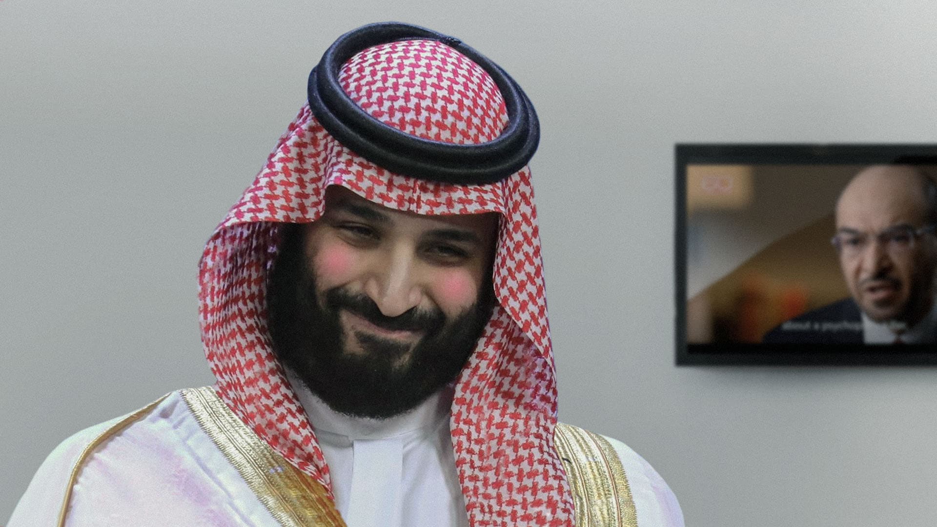 صورة احمرار وجنتي ابن سلمان بعد أن نعته سعد الجبري بالسيكوباتي