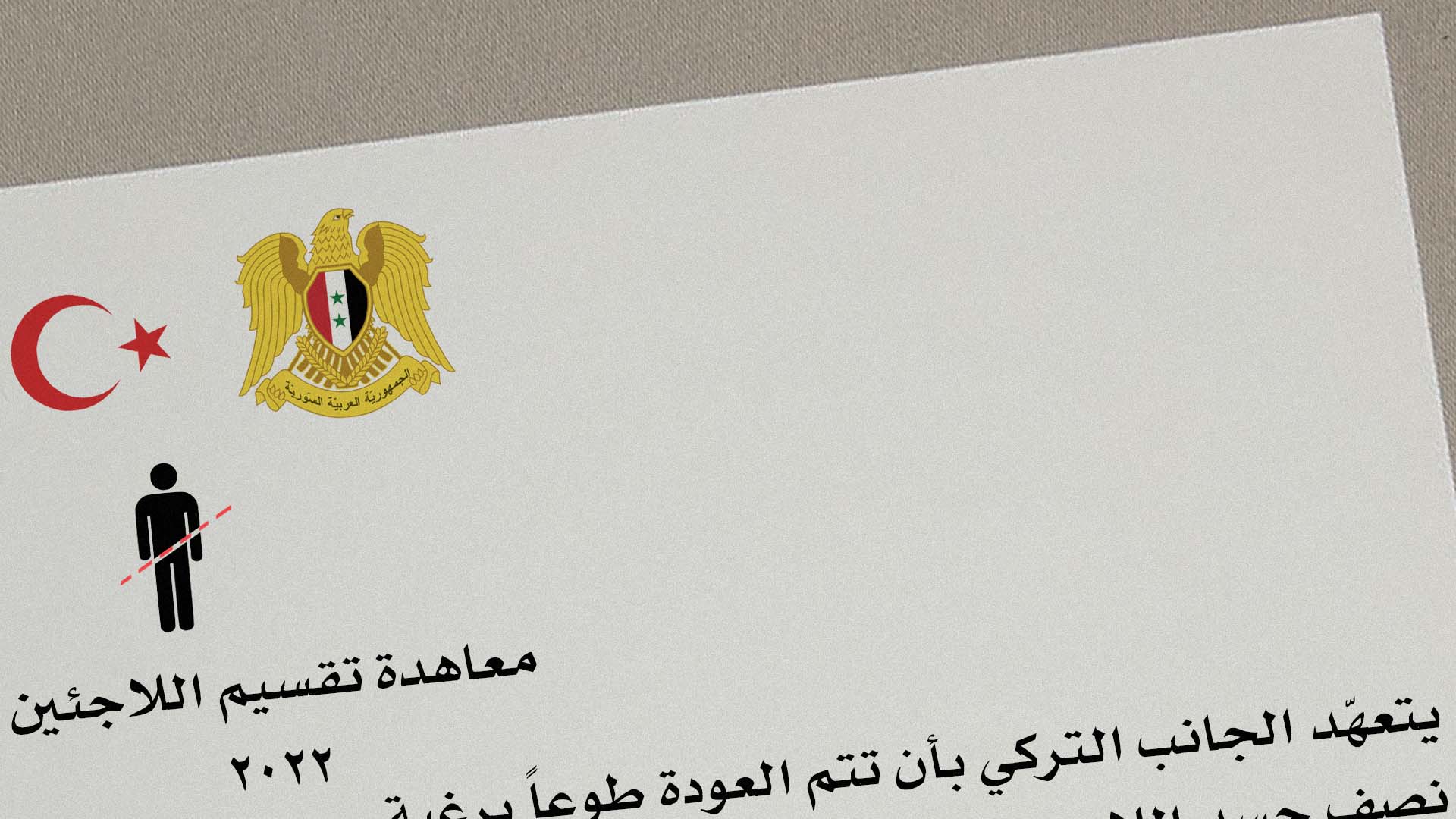 صورة اتفاق تركي-سوري على عودة ٥٠٪ من كل لاجئ