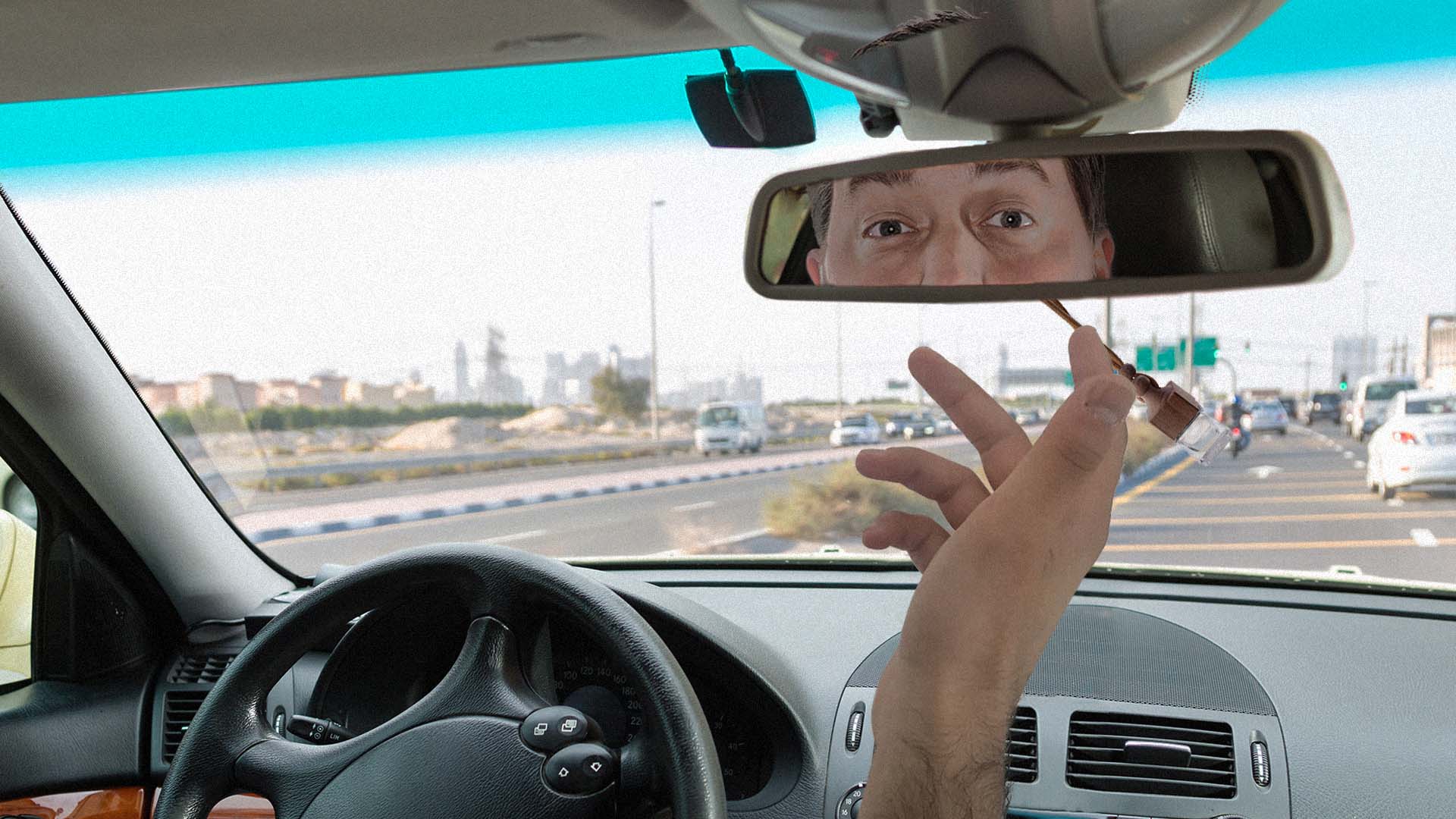 صورة سائق تكسي يأخذ على عاتقه تثقيفك سياسياً وتوعيتك اجتماعياً وهدايتك دينياً
