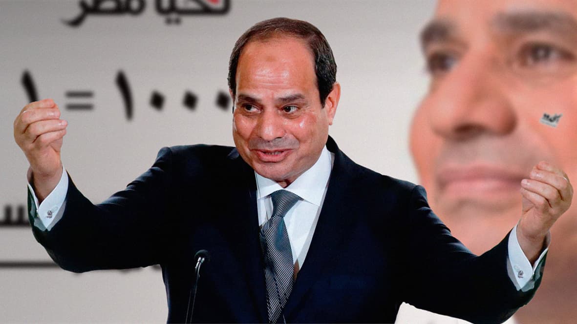 صورة السيسي يتعهد بالإفراج عن معتقل سياسي مقابل كل ١٠٠٠ صوت يحصل عليه في الانتخابات
