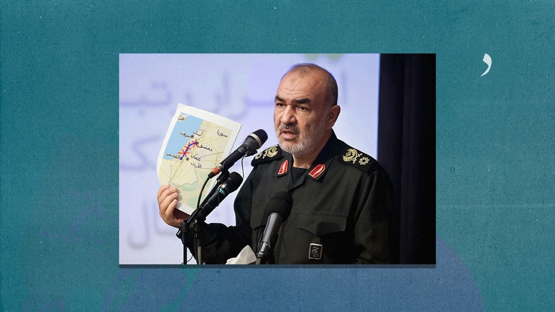 صورة الحرس الثوري يكتشف أن الطريق إلى القدس مستحيل أن يمر من دمشق يا عمّي