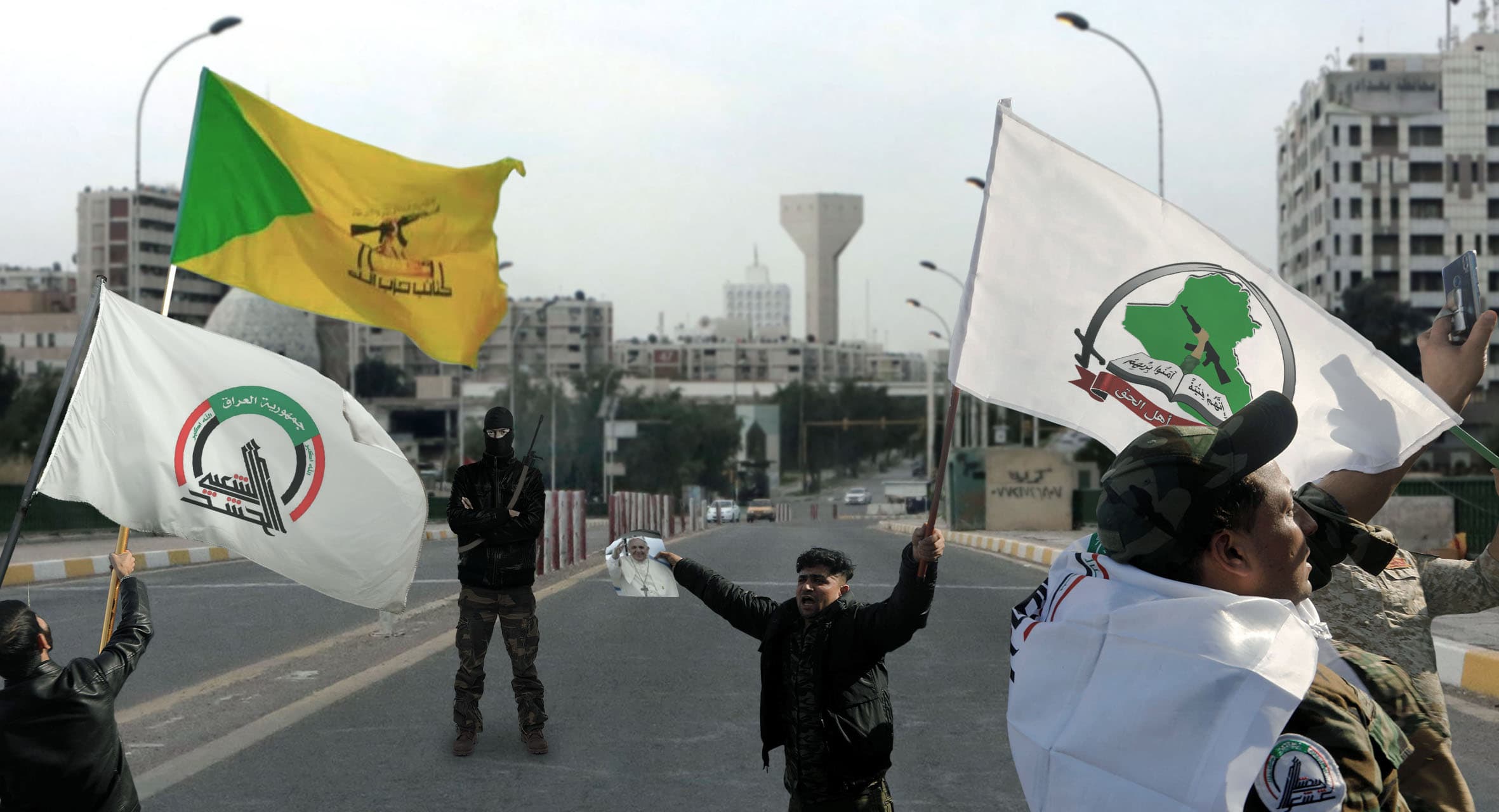 صورة داعش يشكو إقصاءه عن استقبال البابا رغم مشاركة كافة الفصائل الأخرى