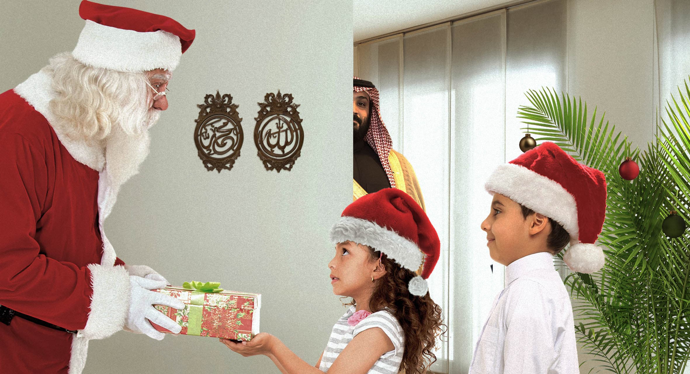 صورة السماح لبابا نويل بالقدوم إلى السعودية بهدف التجسّس على الأطفال وكشف أمنياتهم مبكراً