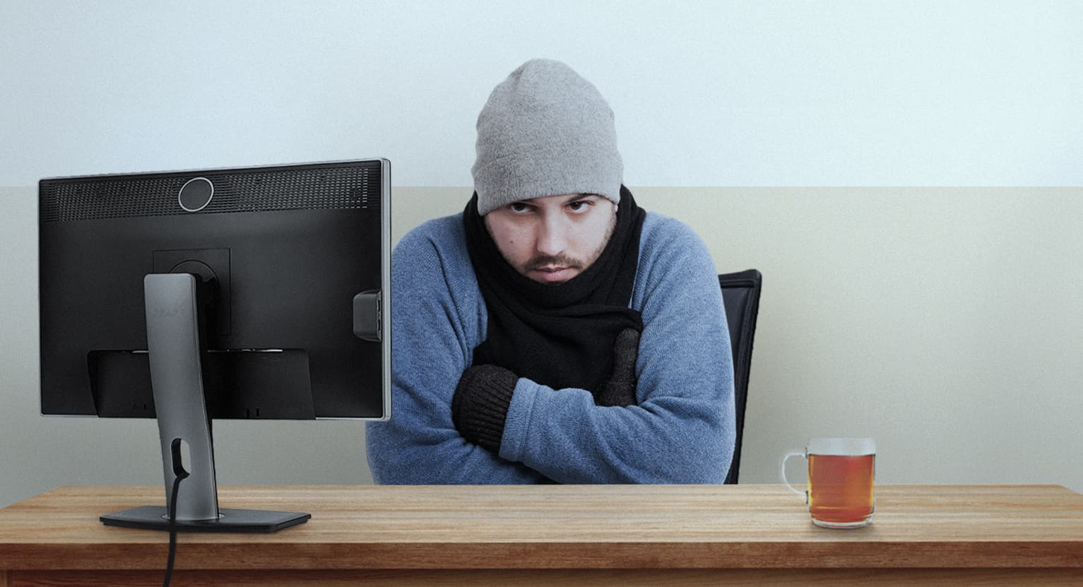 صورة كيف تستخدم لوحة المفاتيح دون الحاجة لإخراج أصابعك من كُمّ المعطف هذا الشتاء؟