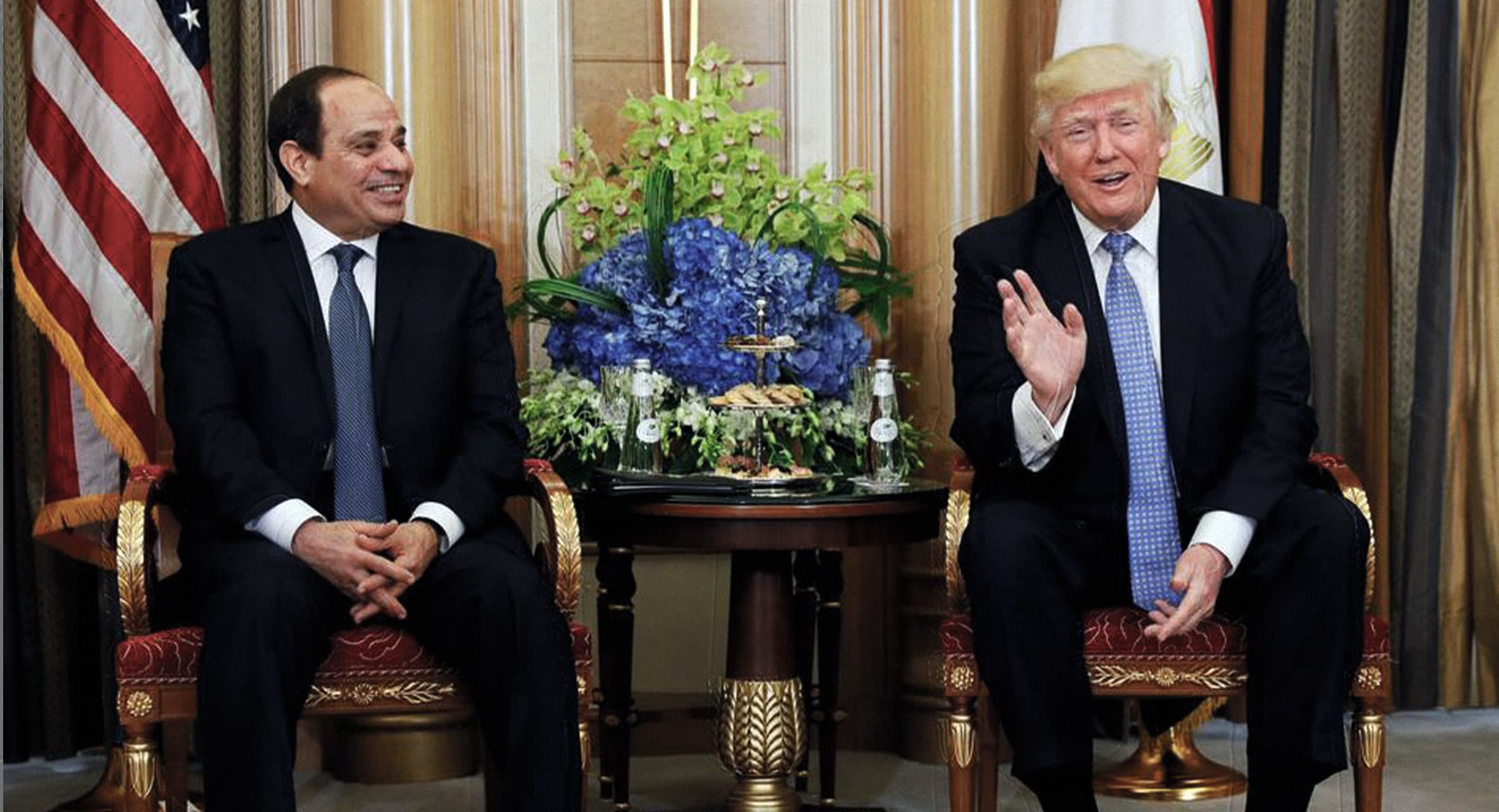صورة ترامب يؤكد عدم حاجة ديكتاتوره المفضل للقلق على وفاة مصري أمريكي ويمكنه قتل المزيد إن أراد