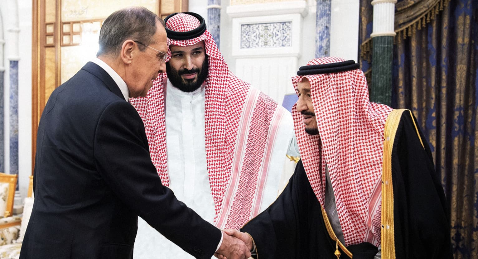 صورة ابن سلمان يسمح لوالده بمقابلة وزير الخارجية الروسي شريطة بقائه عاقلاً طيلة اللقاء