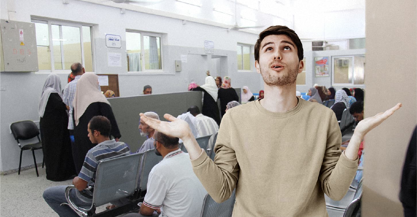 صورة شاب يدعو الله أن يرزقه طفلاً يحمل اسمه ليُتابع المُعاملات الحكومية بعد وفاته