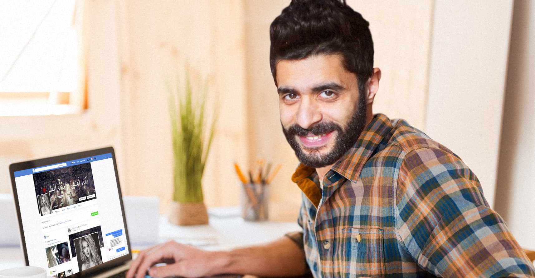 صورة شاب يؤكّد أنه استعمل فيسبوك للمواعدة قبل تدشين مارك هذه الخدمة على موقعه بسنوات