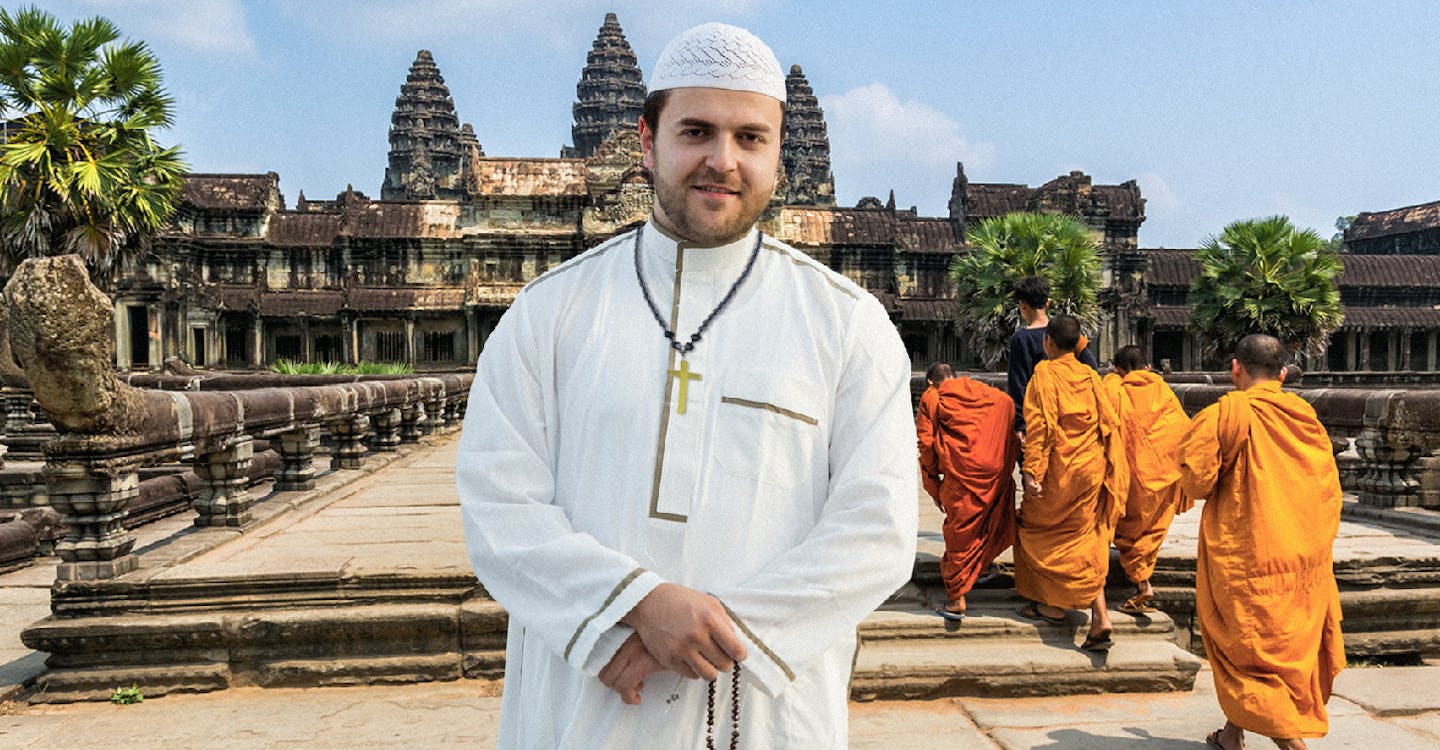 Man embraces Islam, Christianity and Buddhism just to be safe image