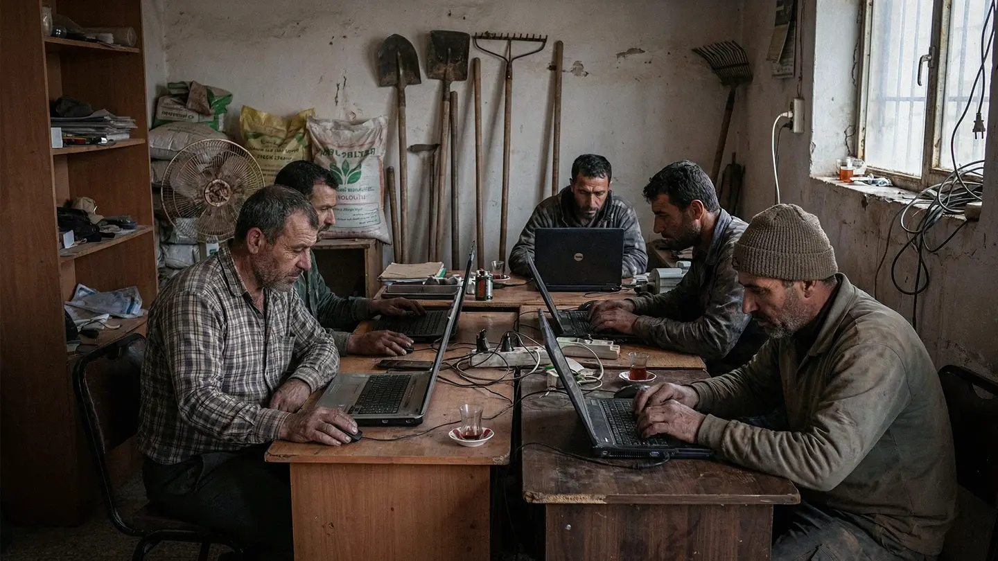 Success! Syrian Farmer Survives Drought by Switching to Bot Farms image