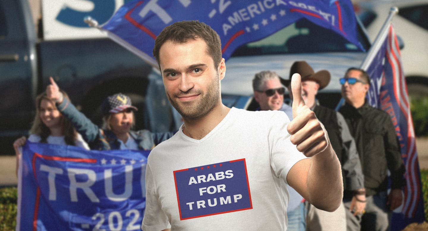 صورة عربي أمريكي ينتخب ترامب ليشعر بأنه قريب من الوطن